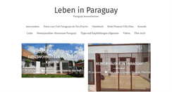 Desktop Screenshot of leben-in-paraguay.info